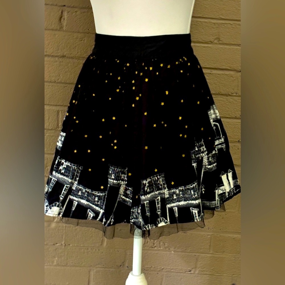 Hot Topic -Book Of Life starry night flare mini skirt XS